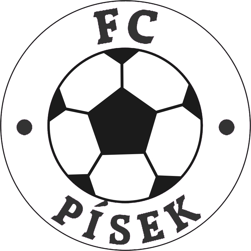 Logo FC Písek černobílé